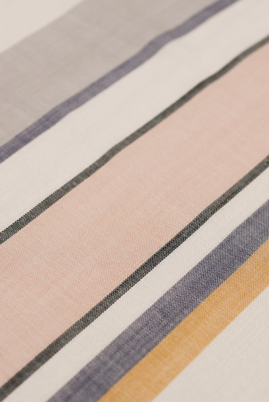 Pink & Gray, Variegated Striped Shirting, Woven Fabric - Boho Fabrics - Shirting, Woven