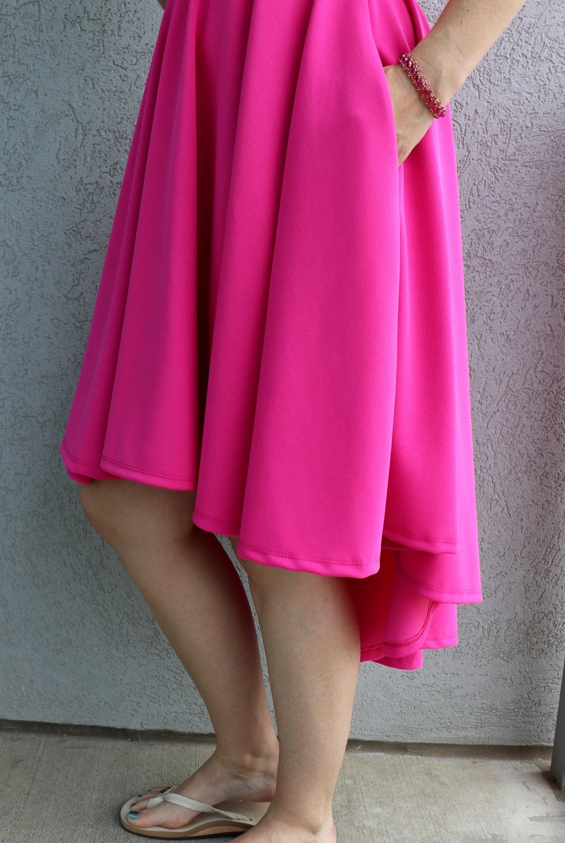 Pink Hottie, Scuba Crepe - Boho Fabrics