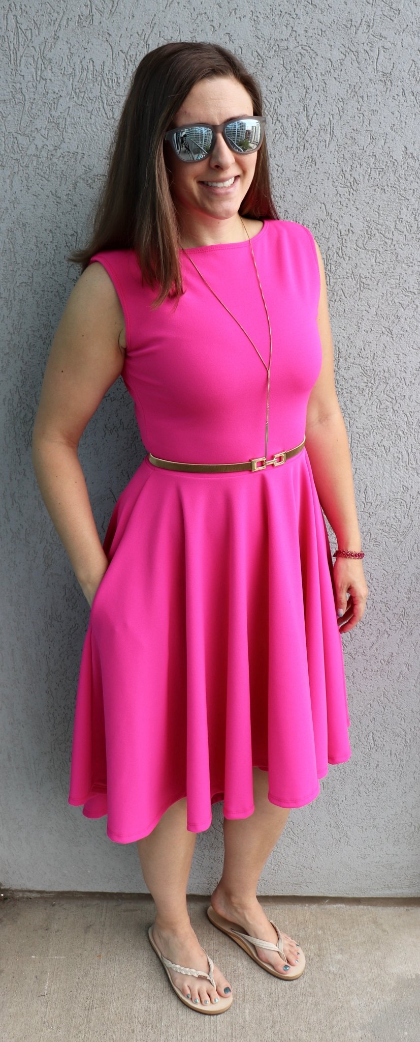 Pink Hottie, Scuba Crepe - Boho Fabrics