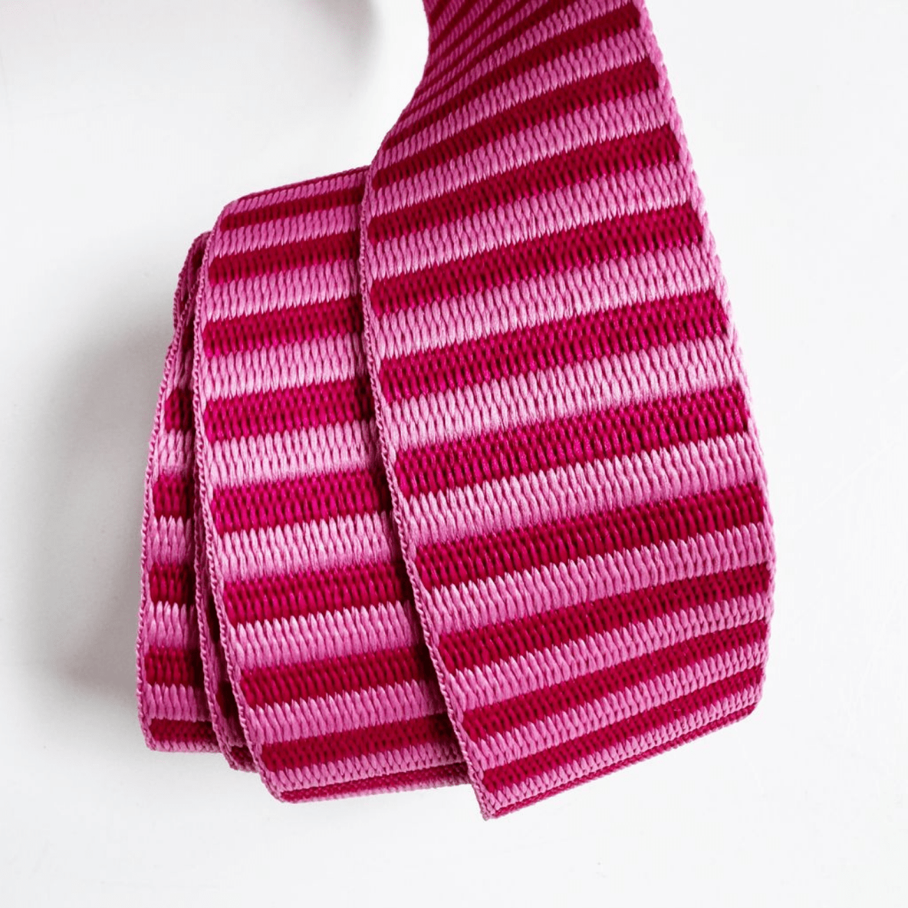Pink Jacquard Woven Stripes Webbing – 1.5" Wide, Sold Per Yard. - Boho Fabrics - Bag Making Supplies