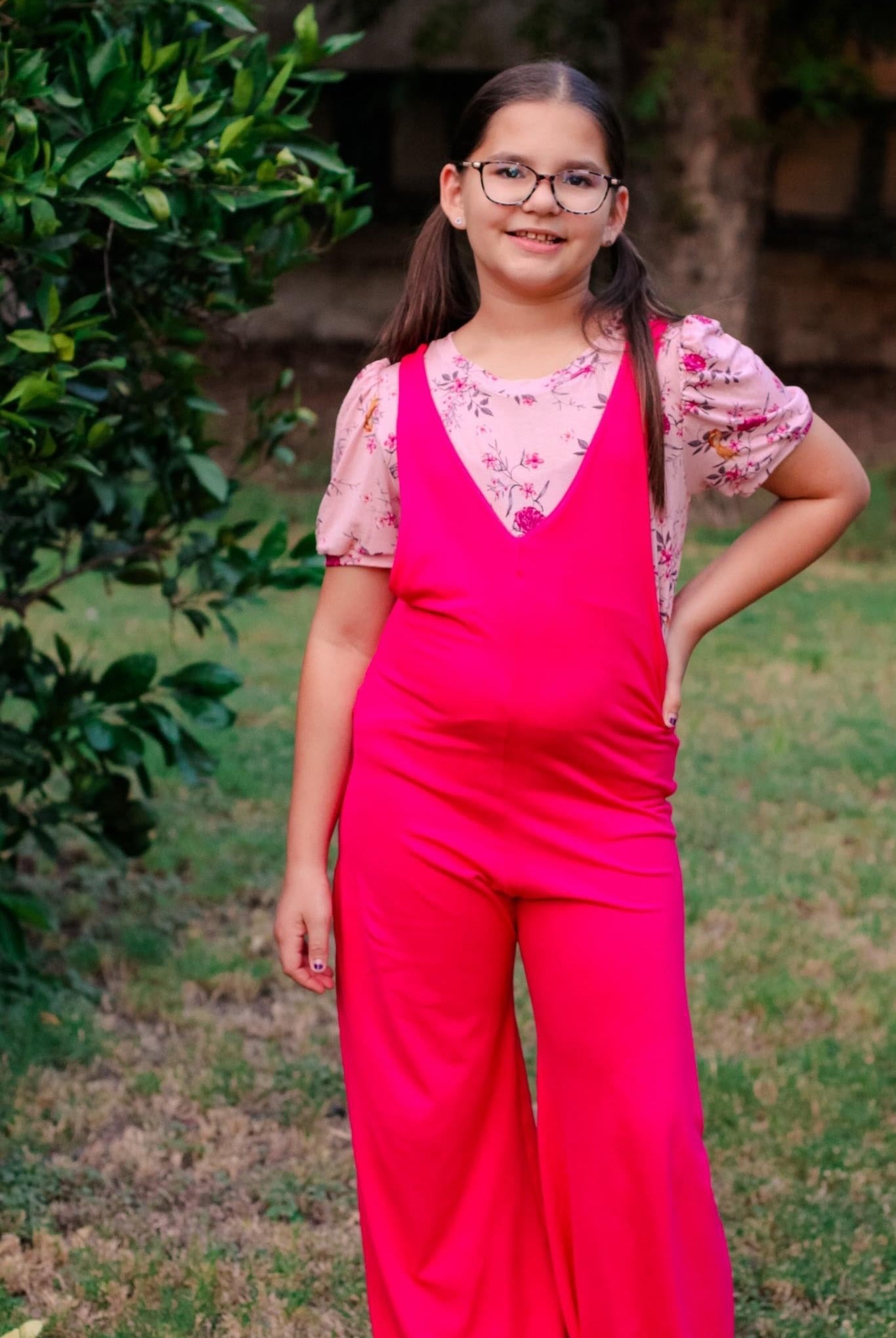 Pink Peacock, Double Brushed Poly Solid - Boho Fabrics
