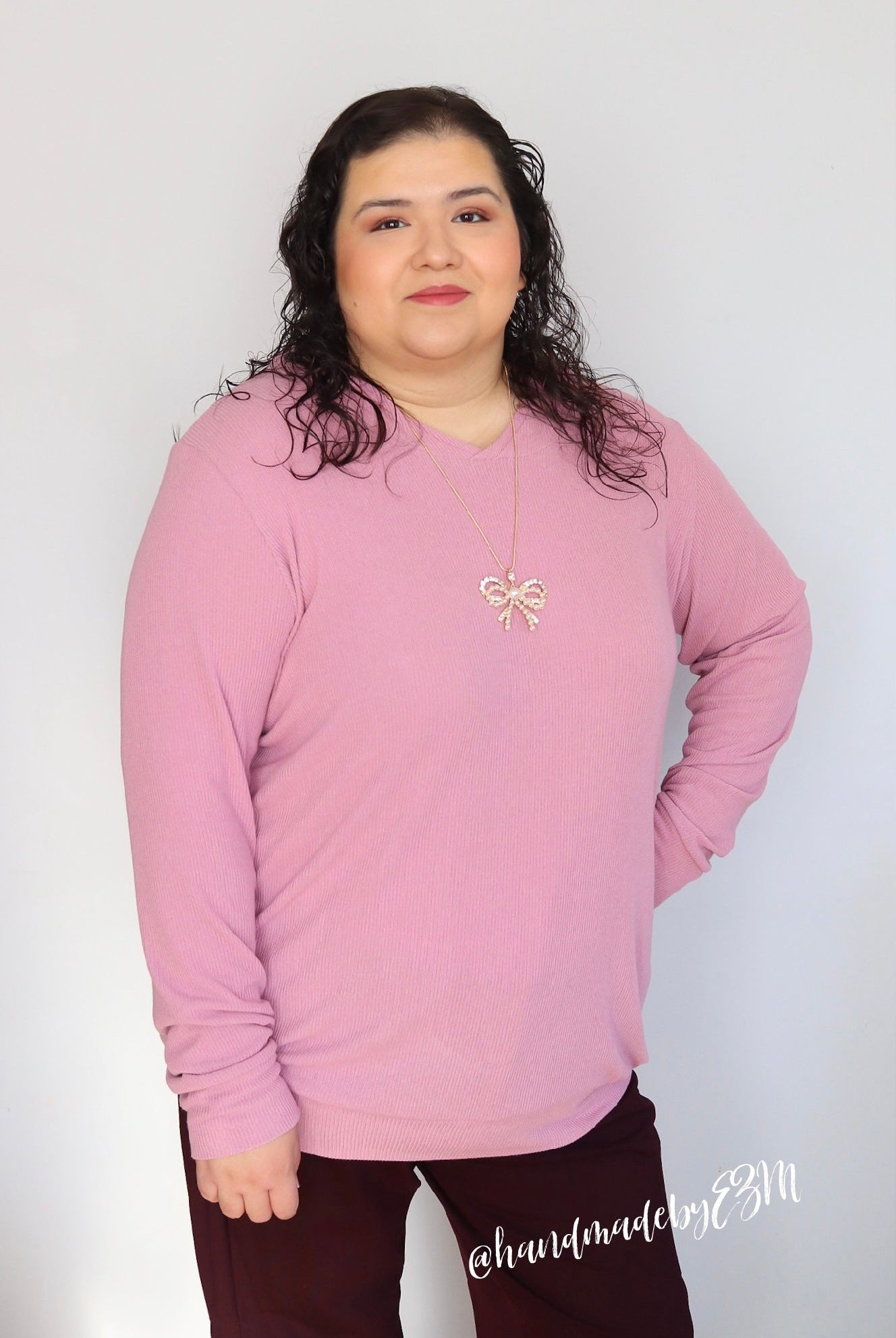 Pink, Solid Rib Knit Fabric - Boho Fabrics - Rib Solid, Knit Fabric