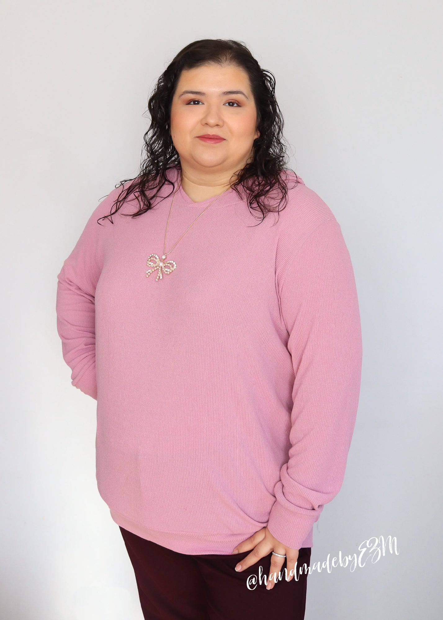 Pink, Solid Rib Knit Fabric - Boho Fabrics - Rib Solid, Knit Fabric