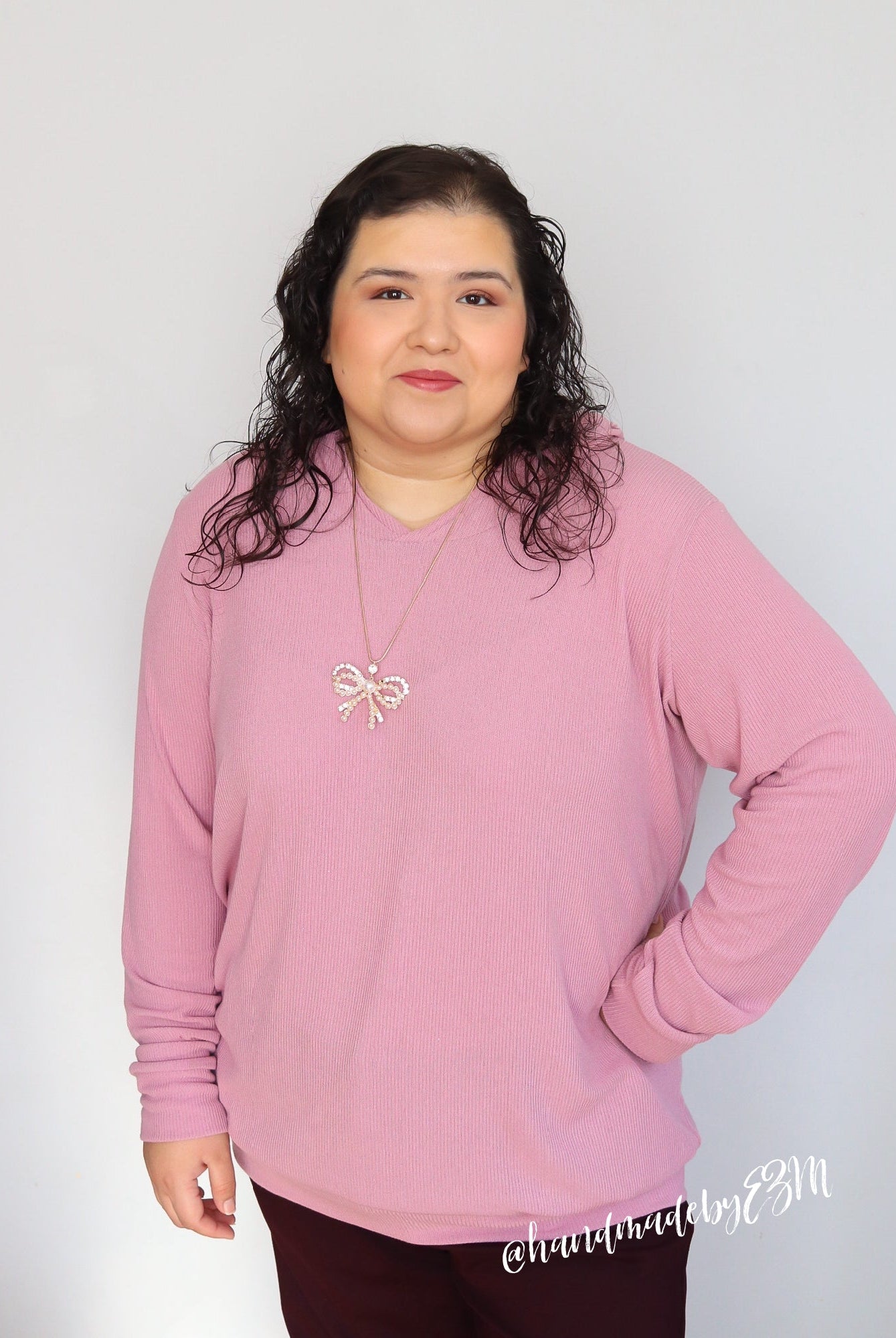 Pink, Solid Rib Knit Fabric - Boho Fabrics - Rib Solid, Knit Fabric