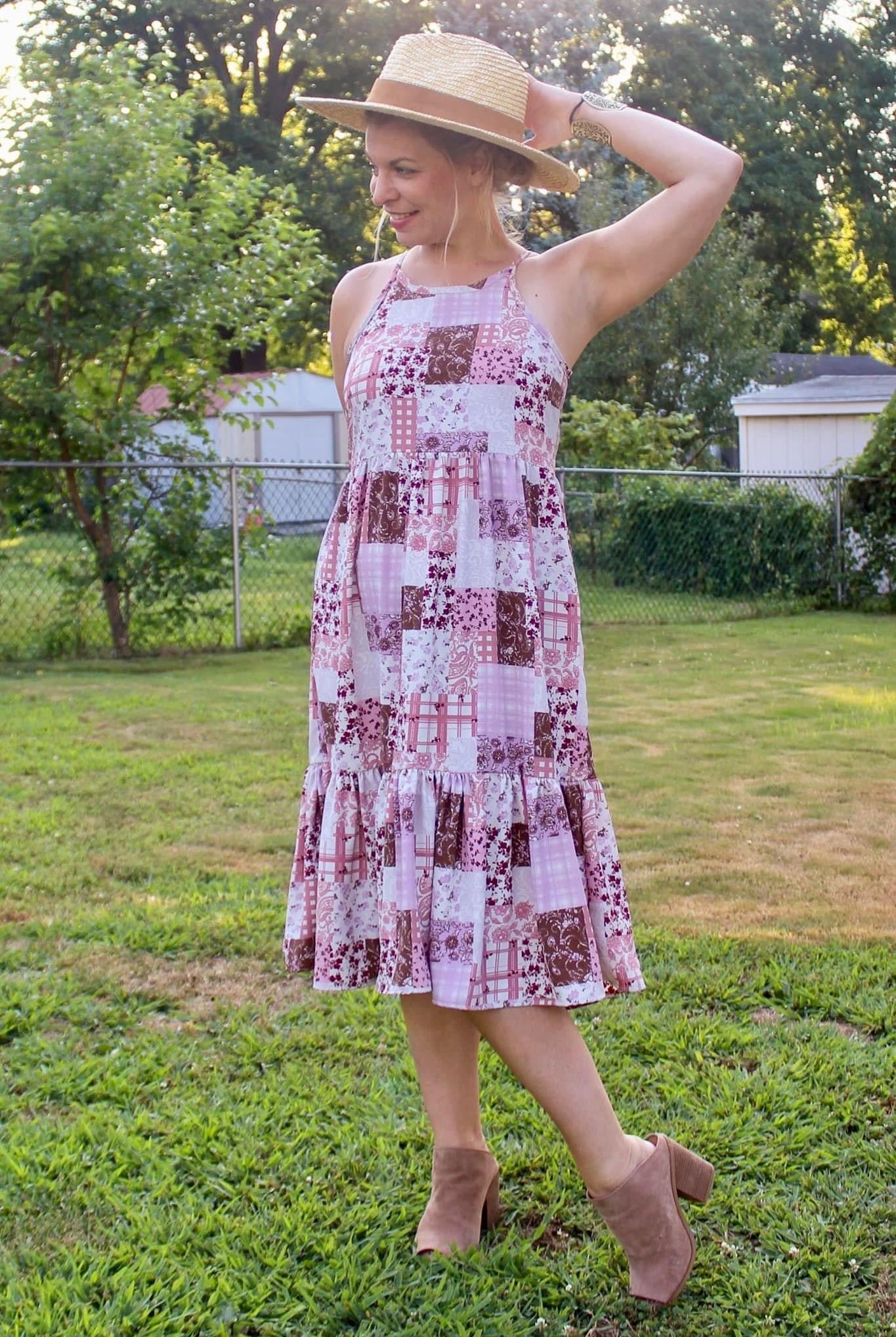 Pink Summer Quilt, Georgette Woven - Boho Fabrics