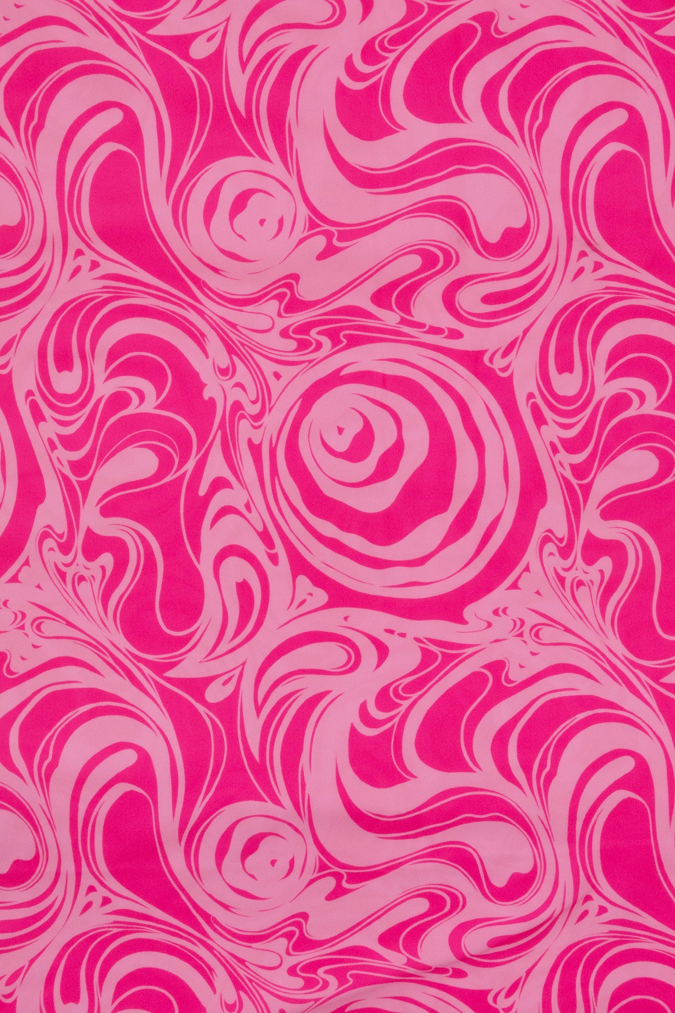 Pink Swirls, Printed Athletic Knit Fabric - Boho Fabrics - Athletic Knit Fabric