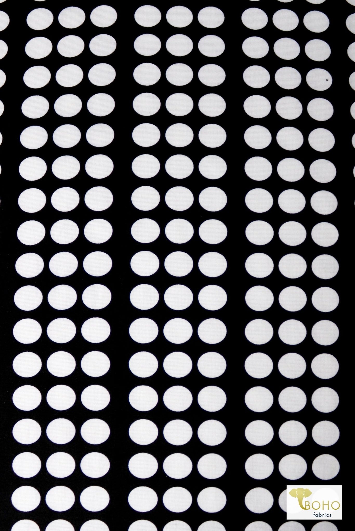 Polka Dot Ponte, Ponte Print Fabric - Boho Fabrics