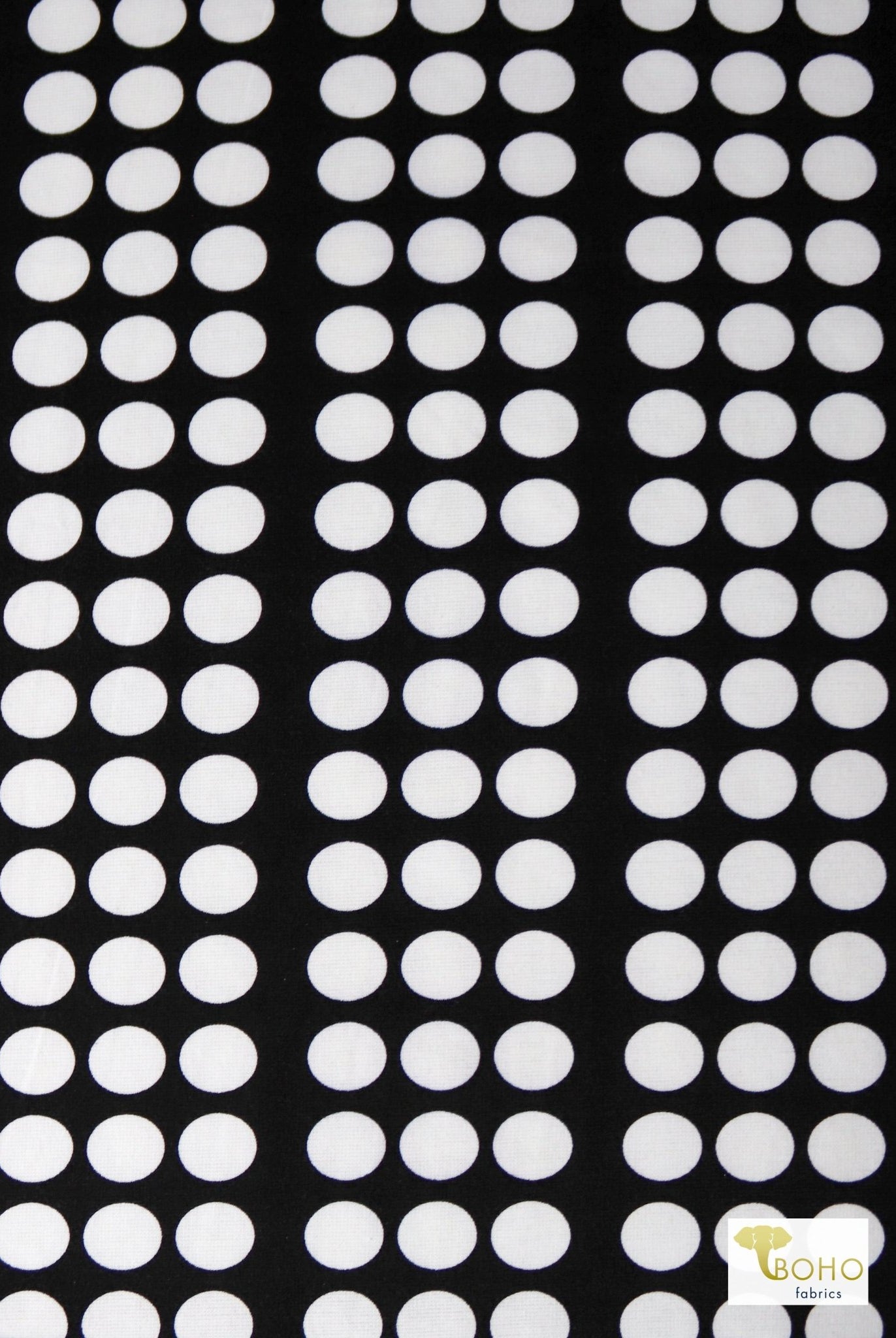 Polka Dot Ponte, Ponte Print Fabric - Boho Fabrics