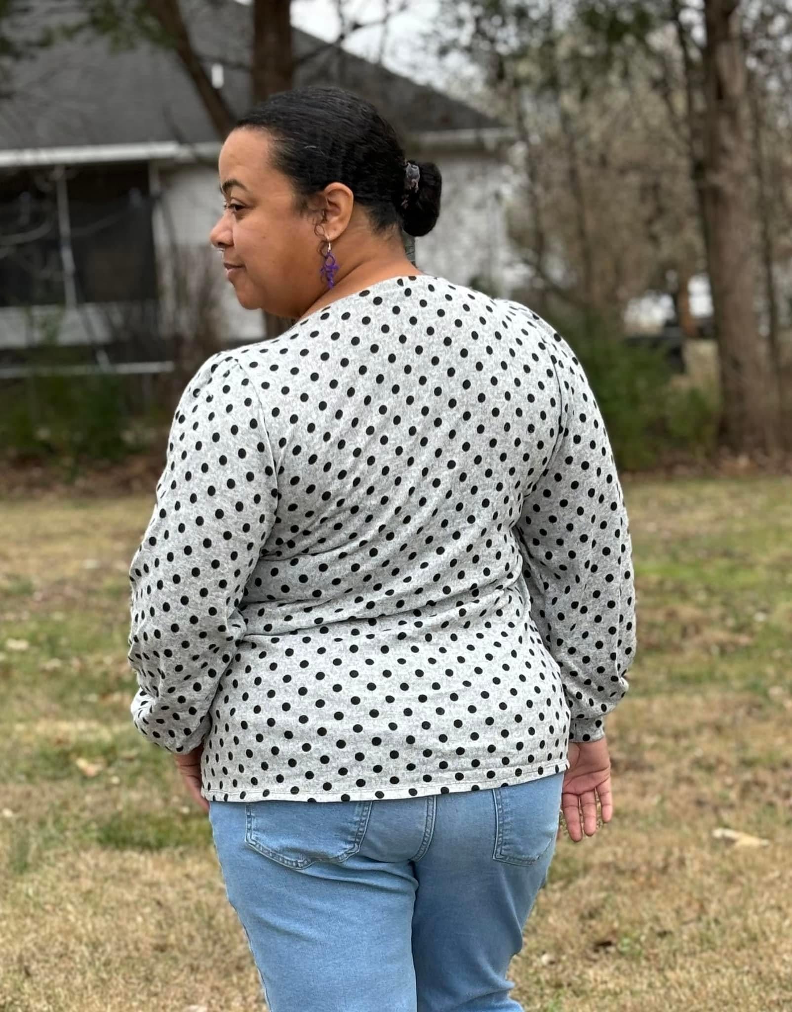 Polka Dot Sweater - Boho Fabrics