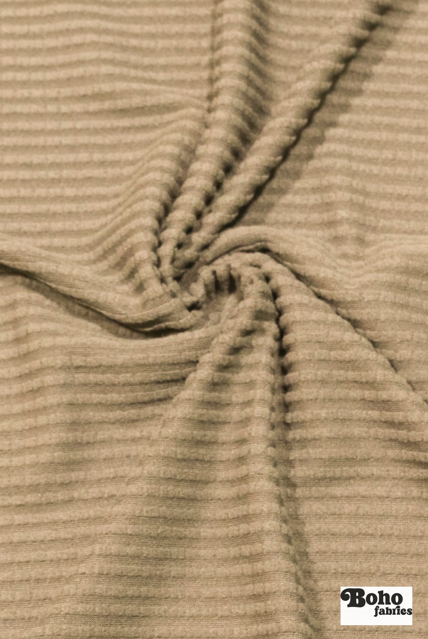 Power Grid Fleece by Polartec. Performance Knit Fabric in Beige - Boho Fabrics - Performance Fabrics
