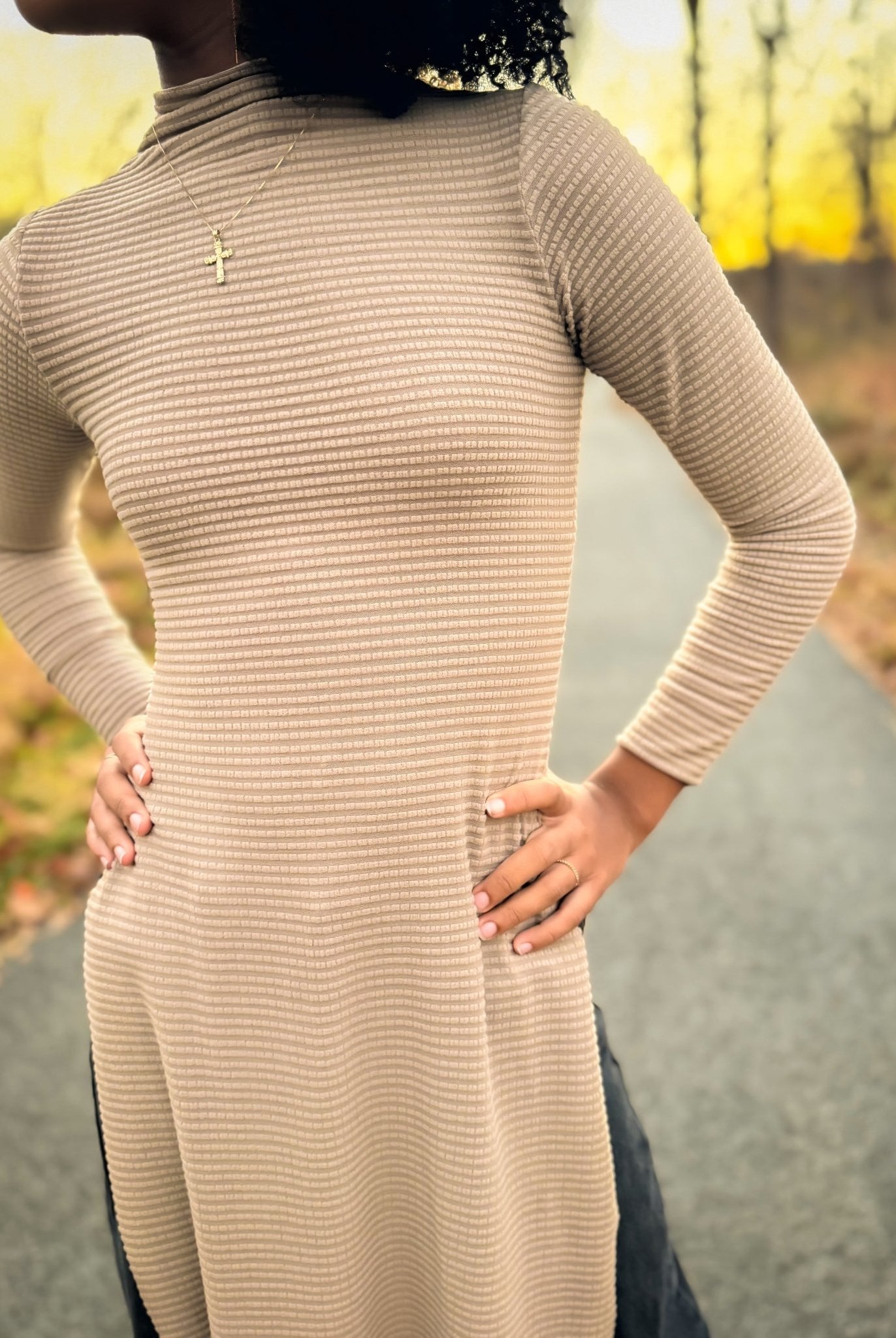 Power Grid Fleece by Polartec. Performance Knit Fabric in Beige - Boho Fabrics - Performance Fabrics