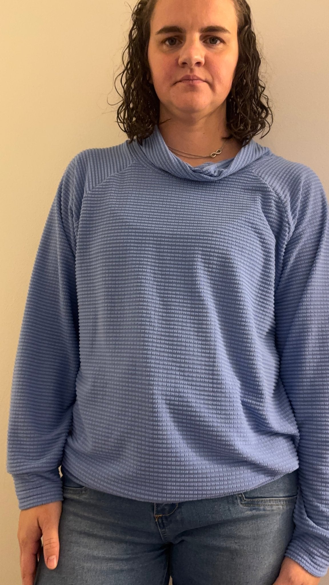 Power Grid Fleece by Polartec. Performance Knit Fabric in Bright Periwinkle *2nds* - Boho Fabrics - Performance Fabrics