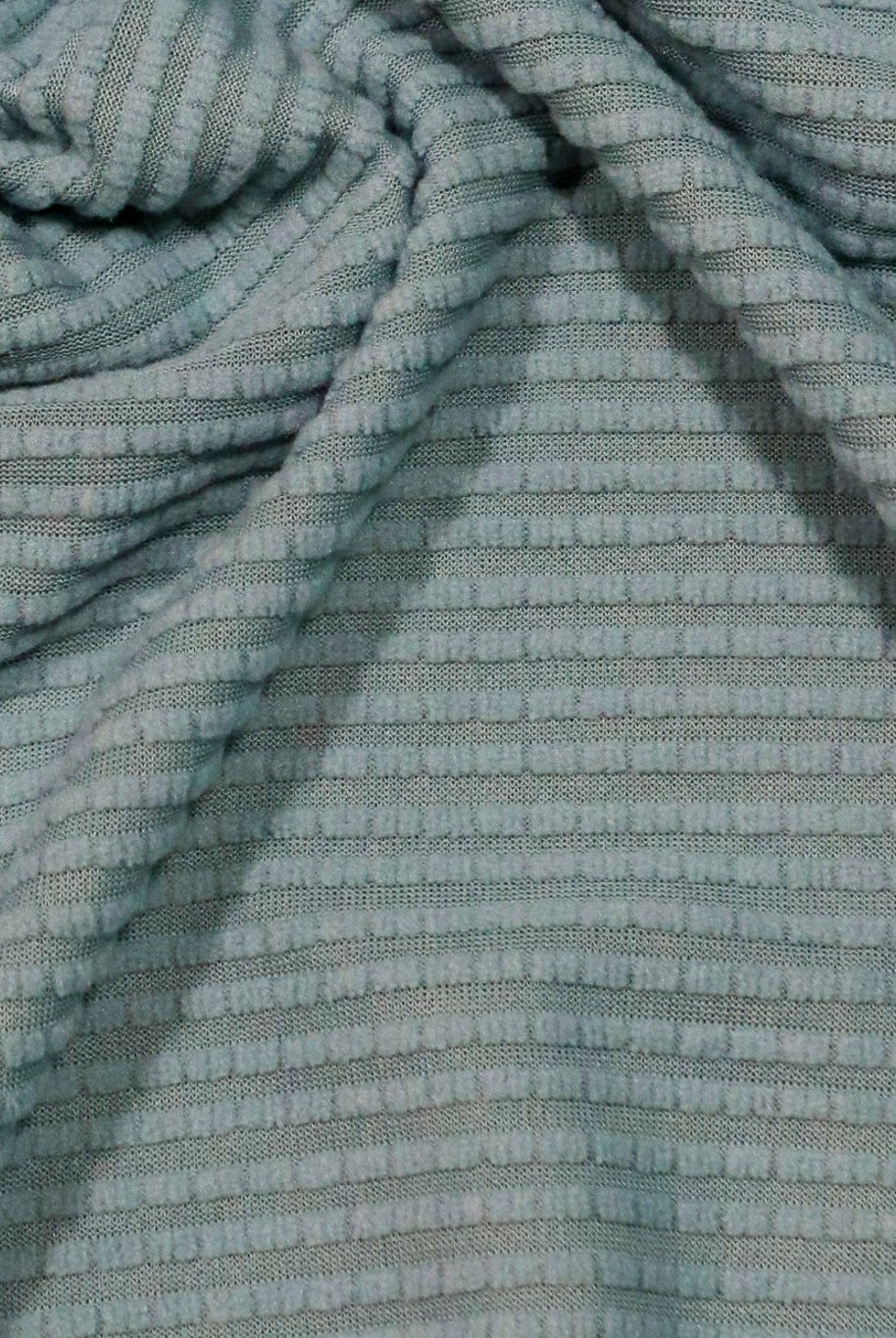 Power Grid Fleece by Polartec. Performance Knit Fabric in Frost Blue, *2nds* - Boho Fabrics - Performance Fabrics