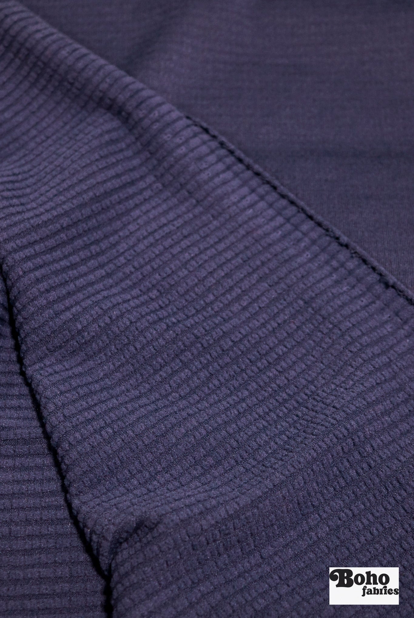 Power Grid Fleece by Polartec. Performance Knit Fabric in Hyacinth Purple *2nds* - Boho Fabrics - Athletic Knit Fabric