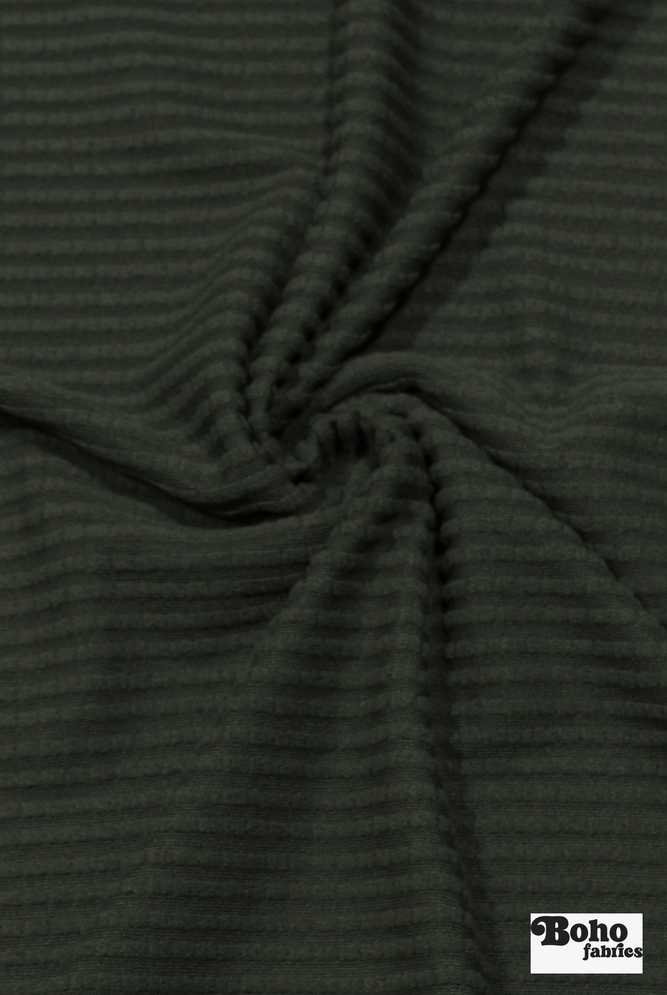 Power Grid Fleece by Polartec. Performance Knit Fabric in Olive Green - Boho Fabrics - Performance Fabrics