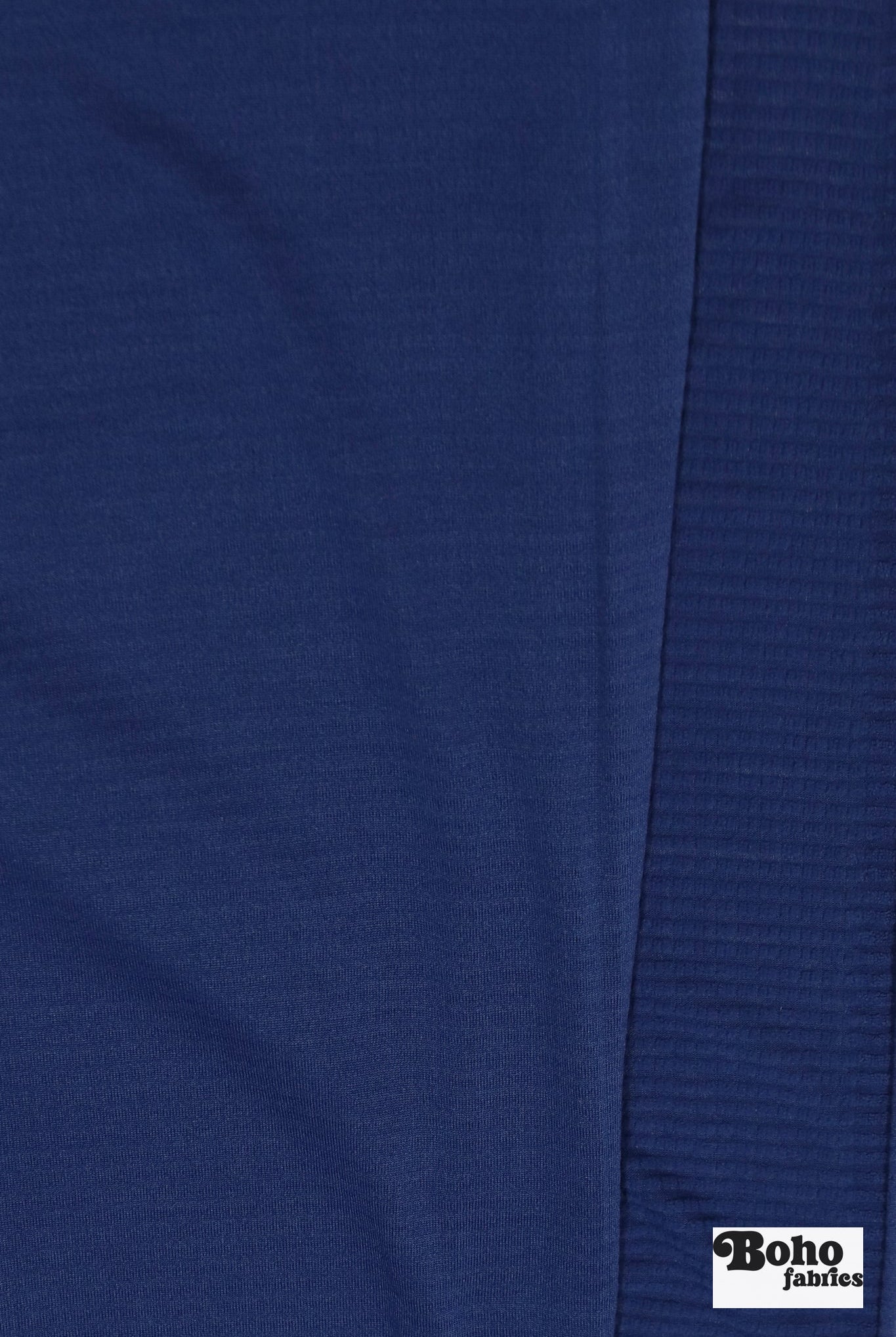 Power Grid Fleece by Polartec. Performance Knit Fabric in True Blue *2nds* - Boho Fabrics - Performance Fabrics