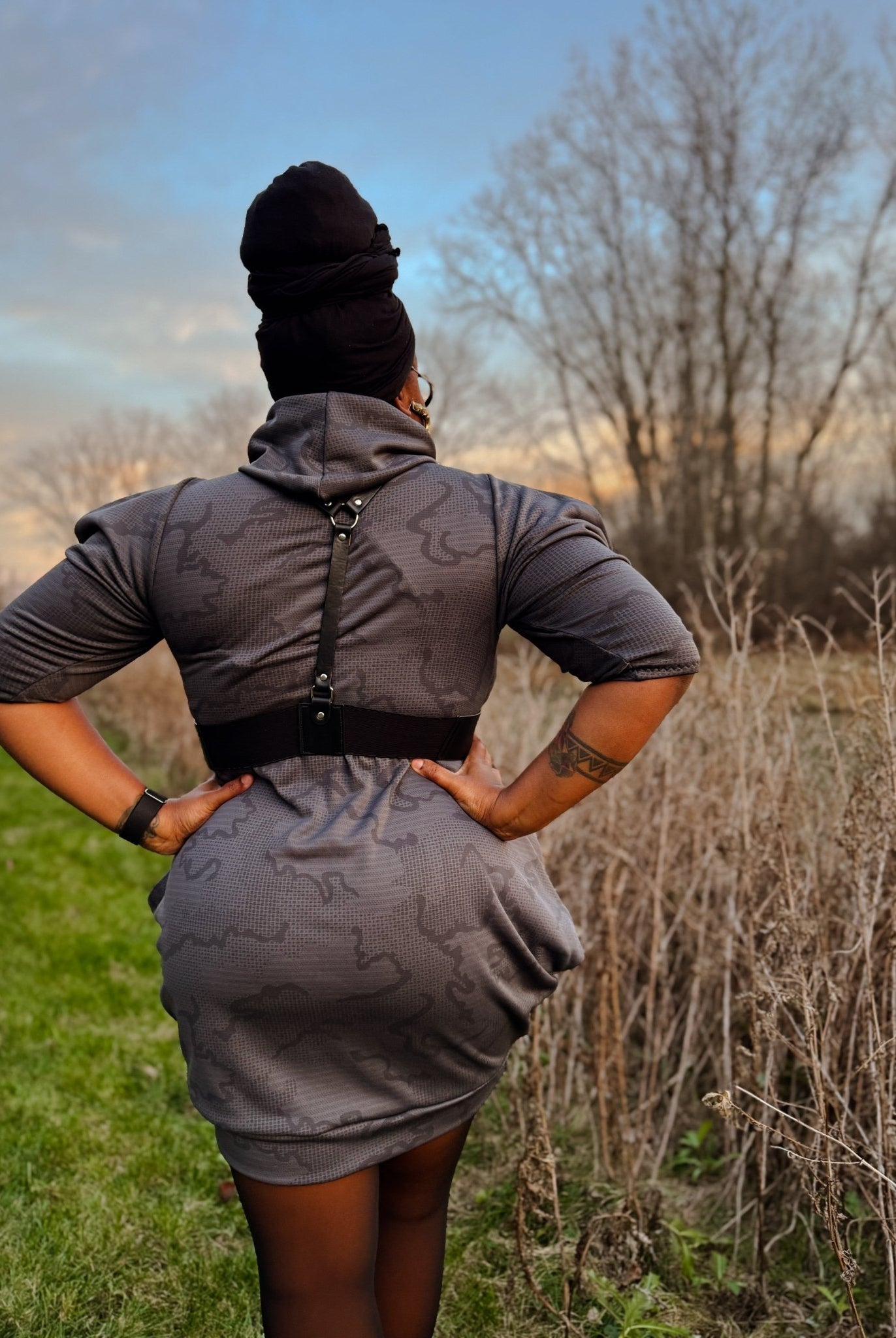 Power Grid Mid - Warmth (Terry - Style), Charcoal Maps — Performance Baselayer Fleece Fabric by Polartec - Boho Fabrics - Performance Fabrics