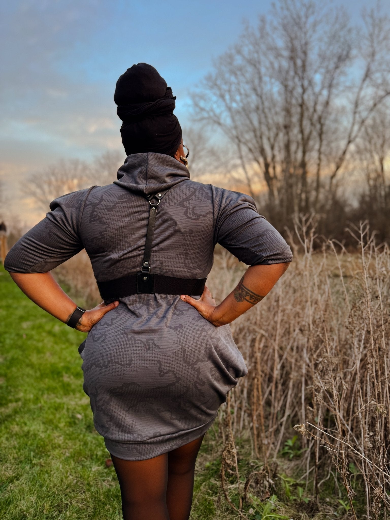 Power Grid Mid - Warmth (Terry - Style), Charcoal Maps — Performance Baselayer Fleece Fabric by Polartec - Boho Fabrics - Performance Fabrics