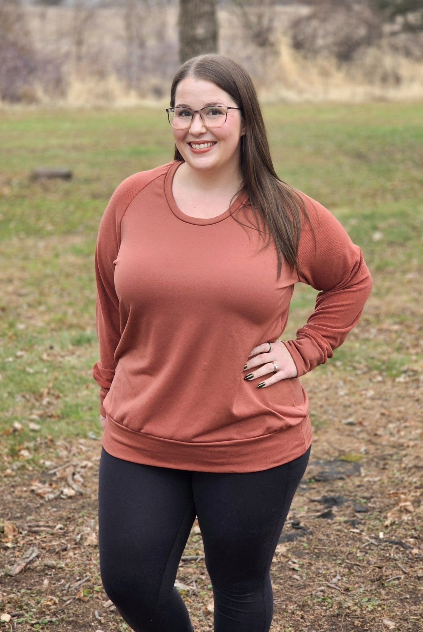 Power Grid Mid - Warmth (Terry - Style), Terracotta — Performance Baselayer Fleece Fabric by Polartec - Boho Fabrics - Performance Fabrics