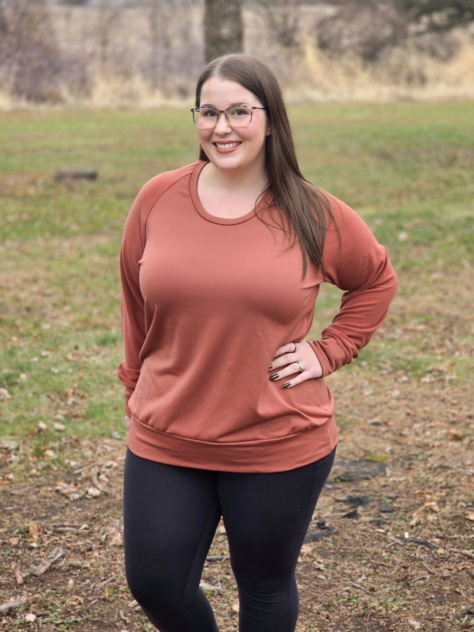 Power Grid Mid - Warmth (Terry - Style), Terracotta — Performance Baselayer Fleece Fabric by Polartec - Boho Fabrics - Performance Fabrics