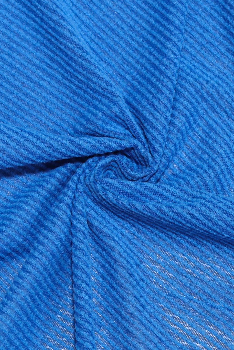 Power Grid Midweight, Bright Ocean Blue Fleece Fabric by Polartec - Boho Fabrics - Performance Fabrics