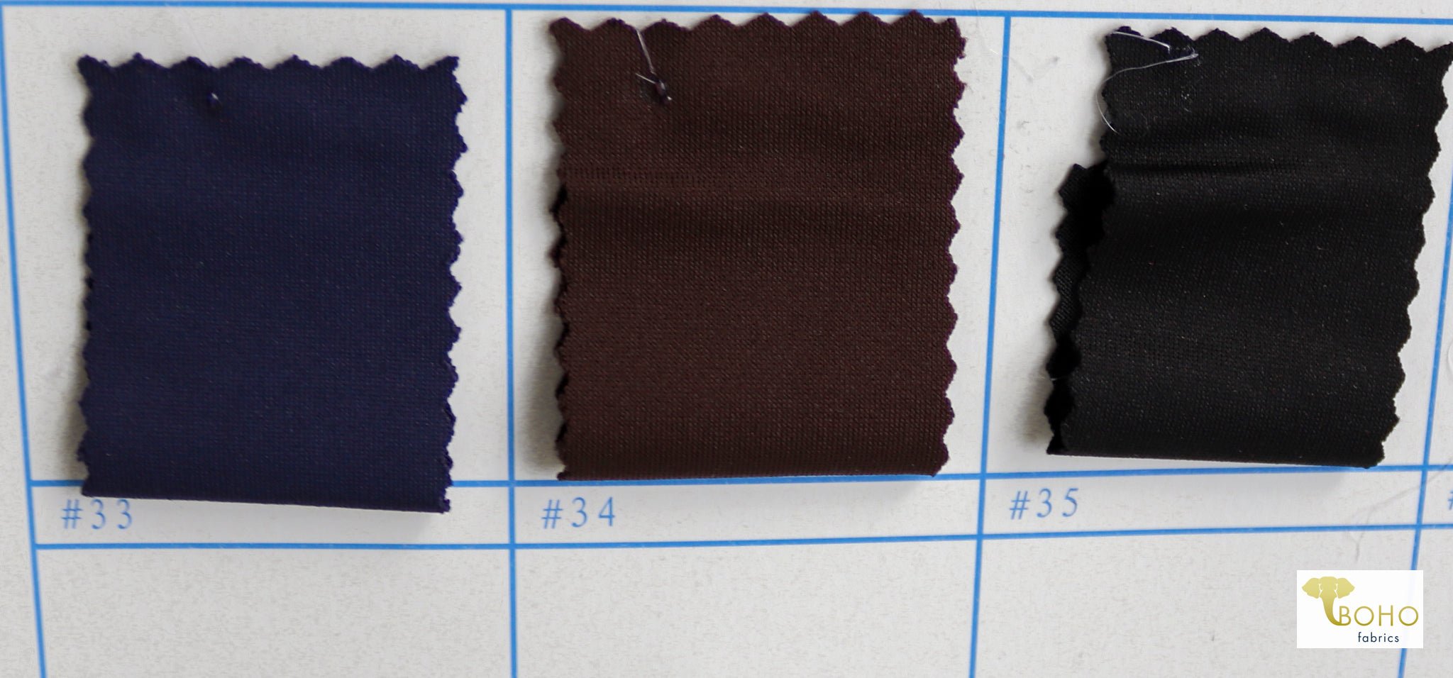 Pre-Order! Solid Yoga/Athletic Knit Fabric. - Boho Fabrics