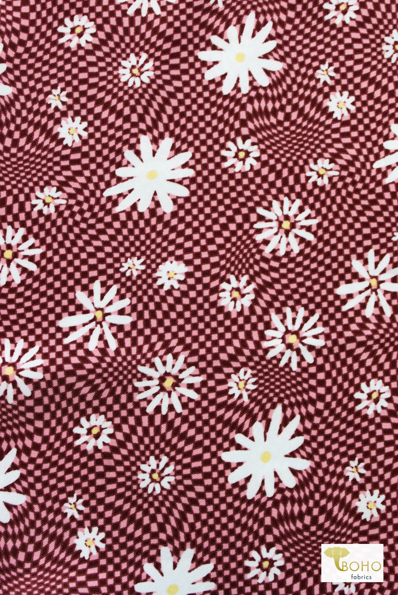 Psychedelic Pink, Woven Twill Print Fabric - Boho Fabrics