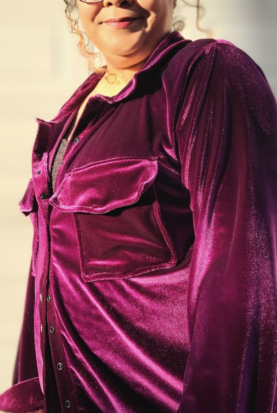 Purple, Stretch Velvet Knit Fabric - Boho Fabrics - Stretch Velvet Knit Fabric