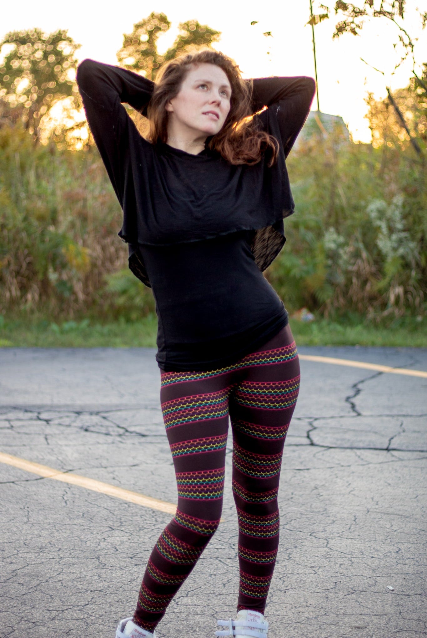 Rainbow Honeycomb, Athletic Knit - Boho Fabrics - Athletic Knit Fabric