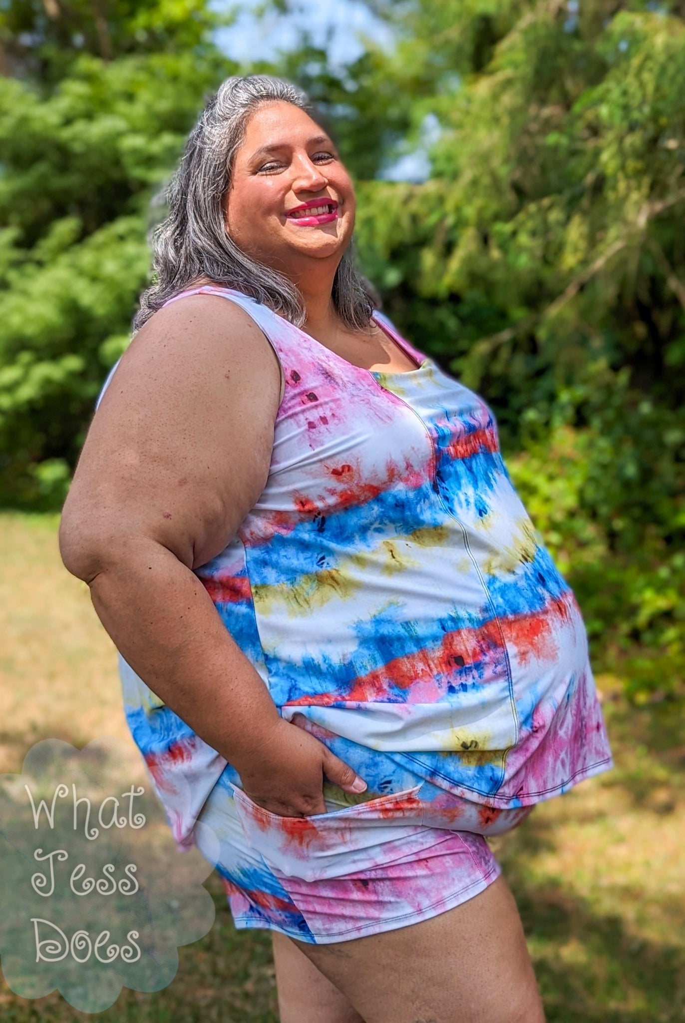 Rainbow Ice Dye, Swim Knit Fabric - Boho Fabrics - Swim Knit, Printed Fabric