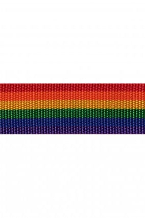 Rainbow Webbing 1.5" - Sold by the Yard - Boho Fabrics - Trims