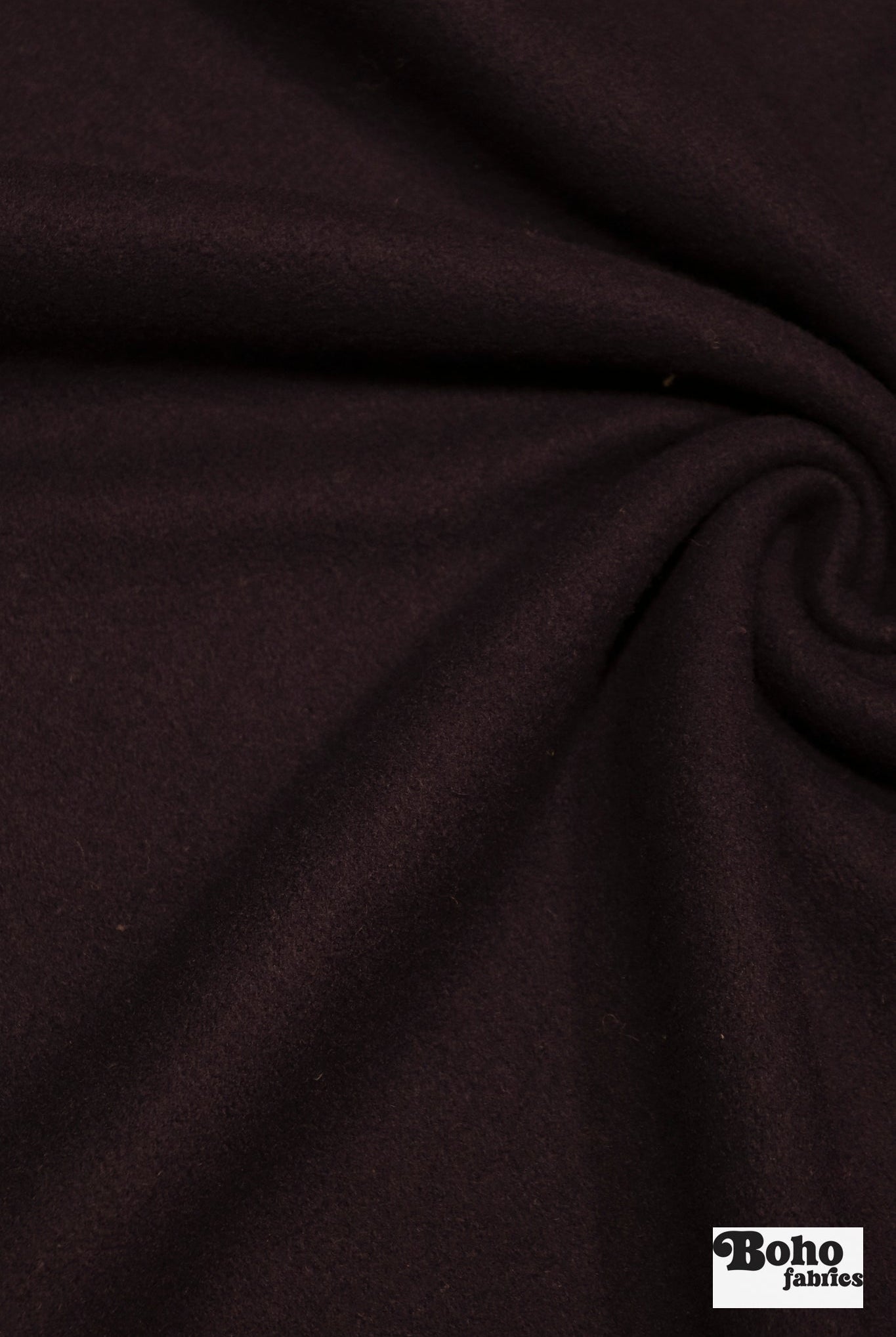 Raisin Italian Wool Coating Fabric - Boho Fabrics - Wool Coating, Woven
