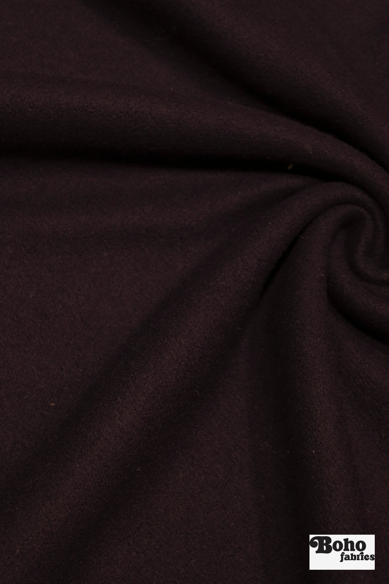 Raisin Italian Wool Coating Fabric - Boho Fabrics - Wool Coating, Woven
