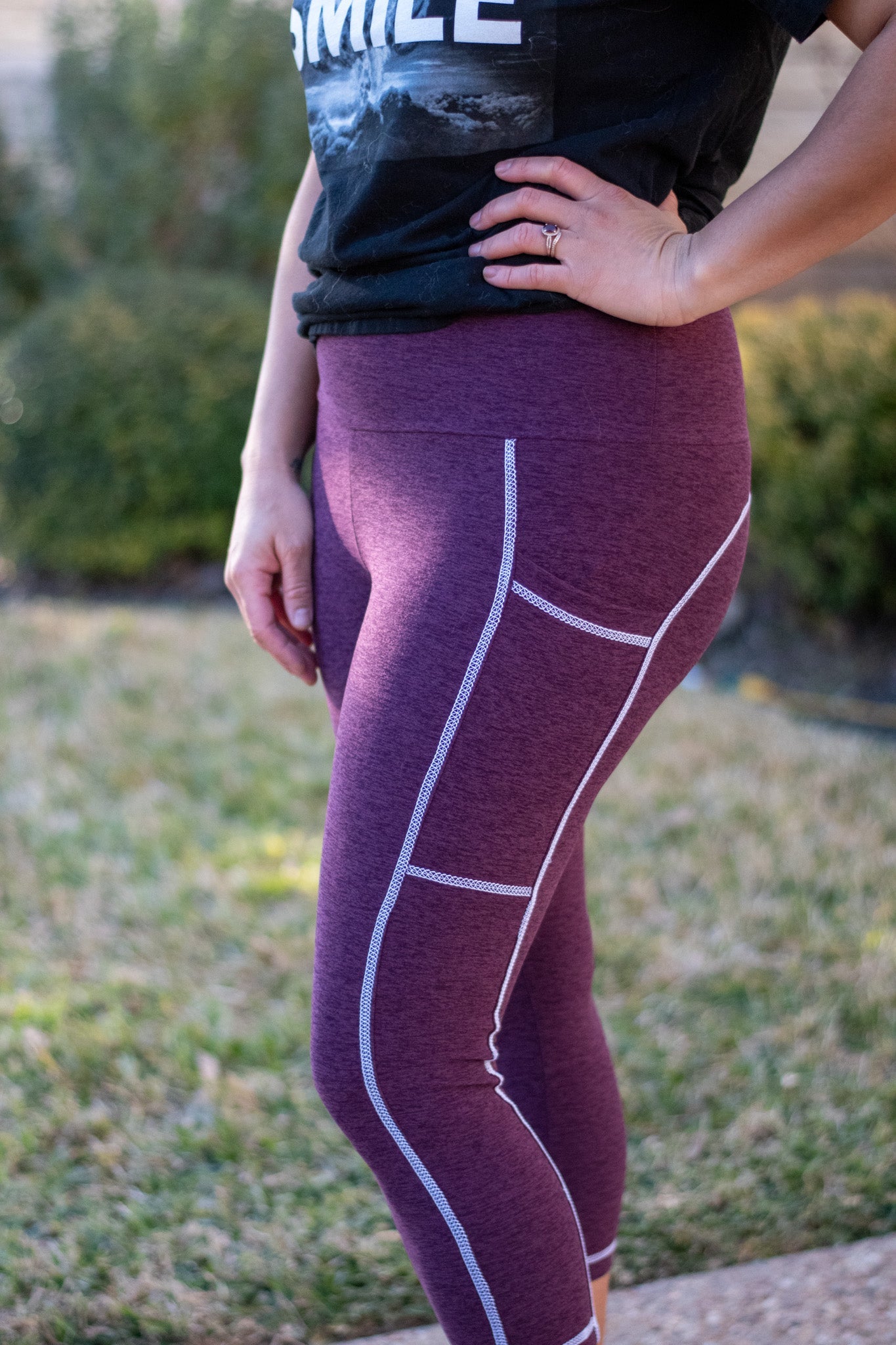 Raspberry Purple Space Dye, Heathered Athletic Knit Fabric - Boho Fabrics - Athletic Knit Fabric