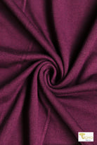 Raspberry, Solid Rayon Spandex Knit Fabric - Boho Fabrics - Rayon Jersey Solid, Knit Fabric
