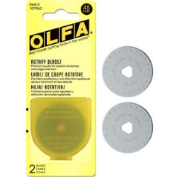 RB45 - 2 45MM Rotary Blade 2ct 1079062 Olfa1 - Boho Fabrics - Cutting Supplies