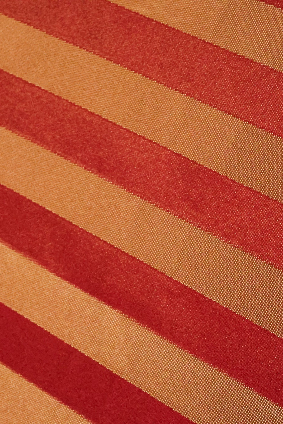 Red & Gold Stripe Jacquard Woven Fabric - Boho Fabrics - Jacquard, Woven