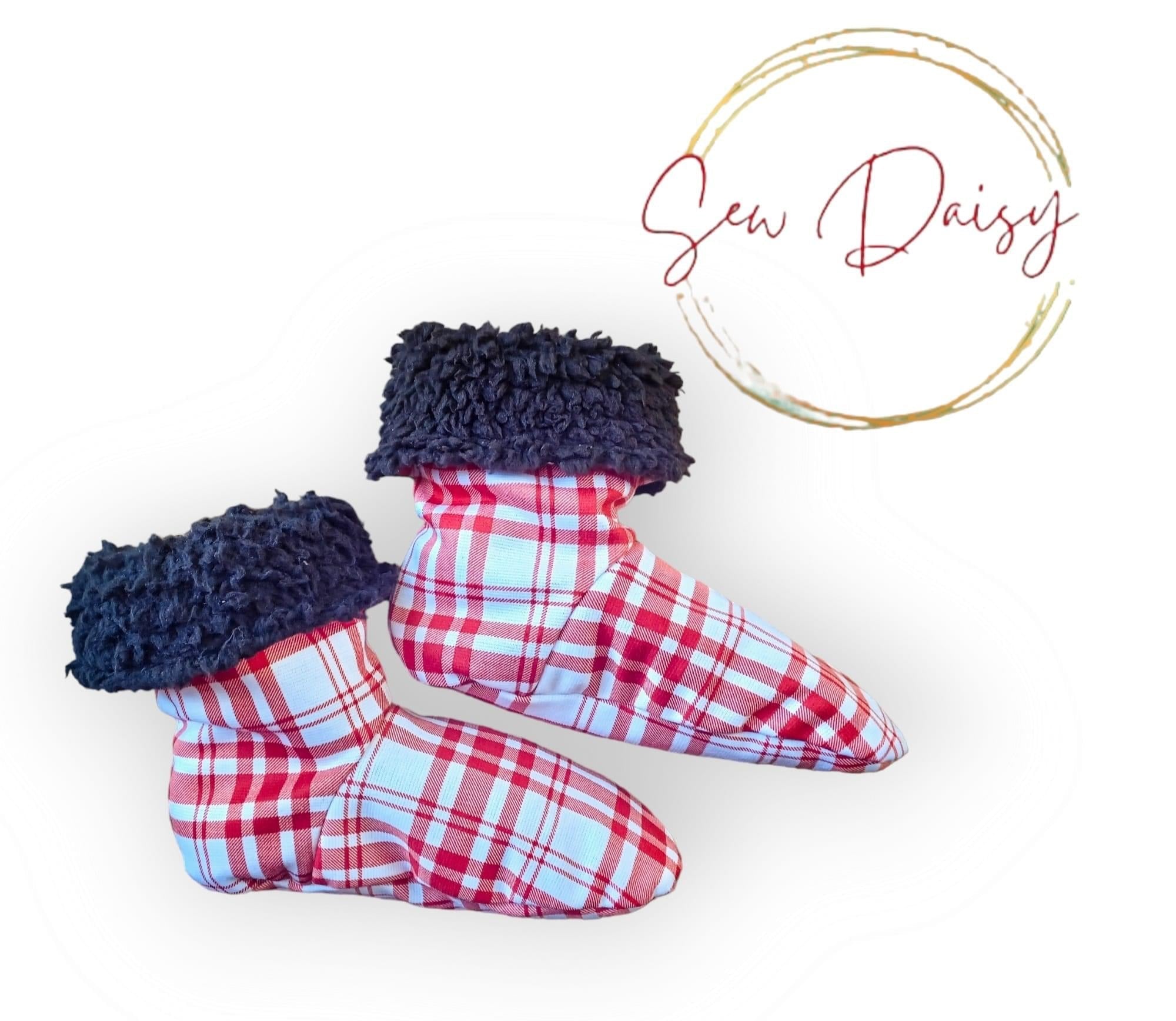 Red Plaid, Ponte Print Knit Fabric - Boho Fabrics