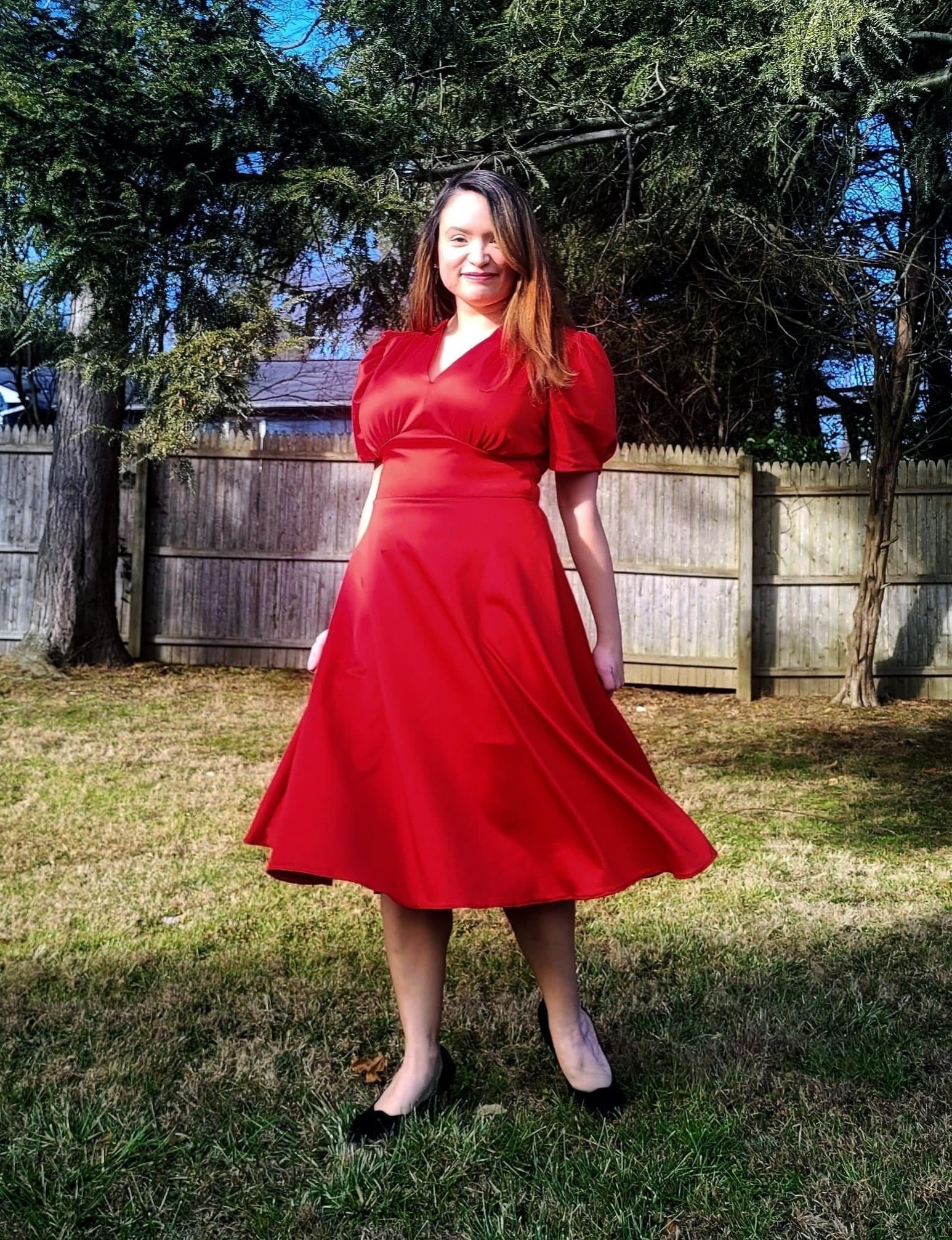 Red, Scuba Knit - Boho Fabrics