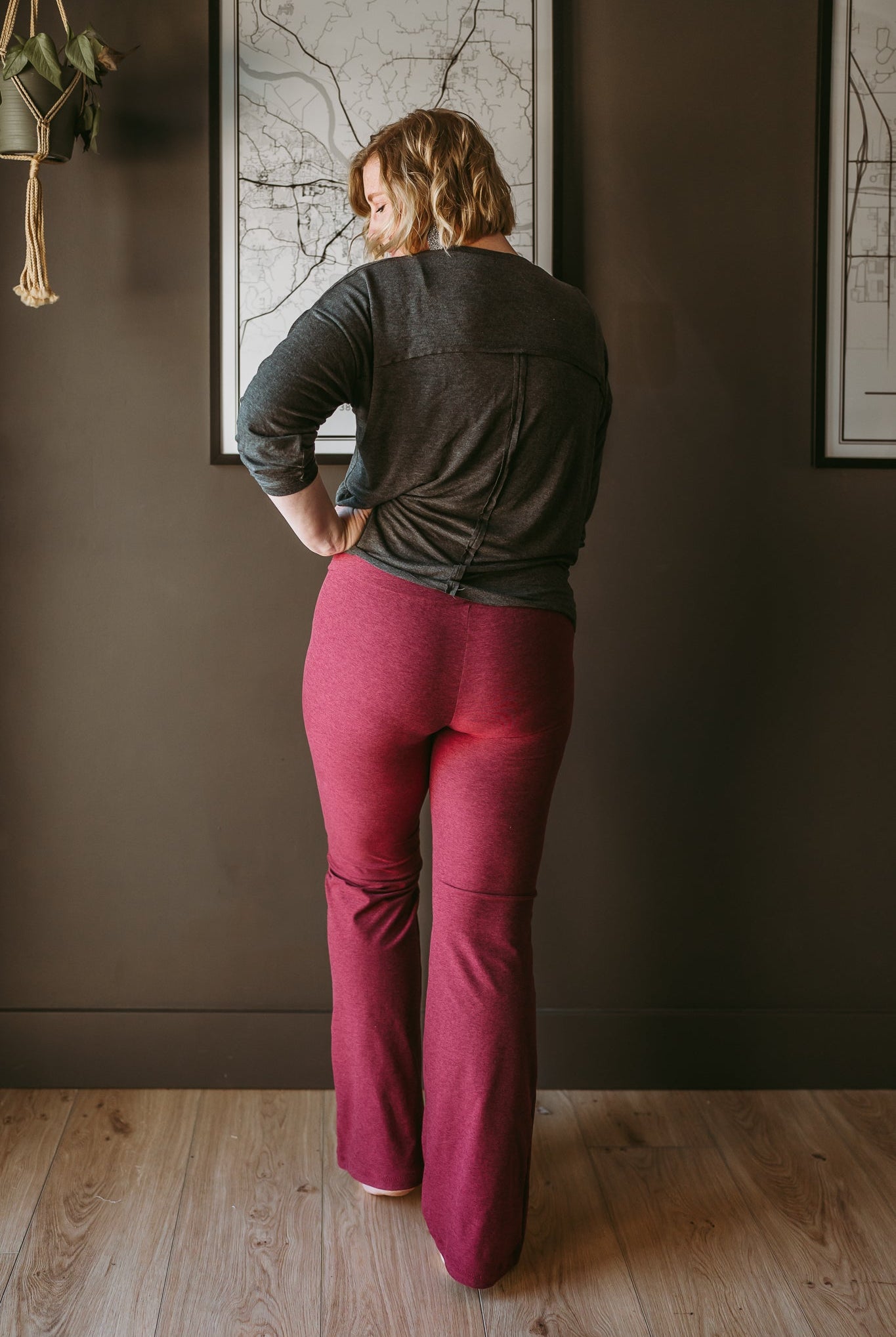 Red Space Dye, Heathered Athletic Knit Fabric - Boho Fabrics - Athletic Knit Fabric