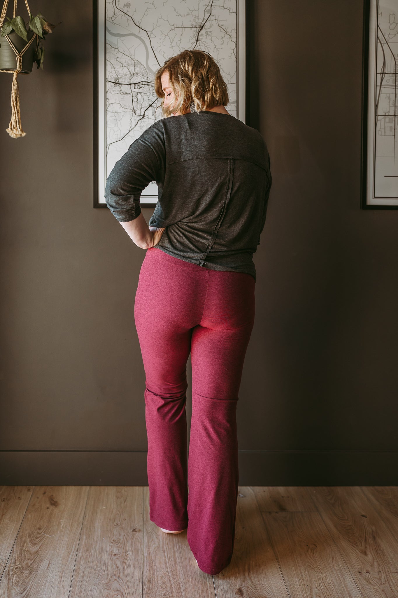 Red Space Dye, Heathered Athletic Knit Fabric - Boho Fabrics - Athletic Knit Fabric