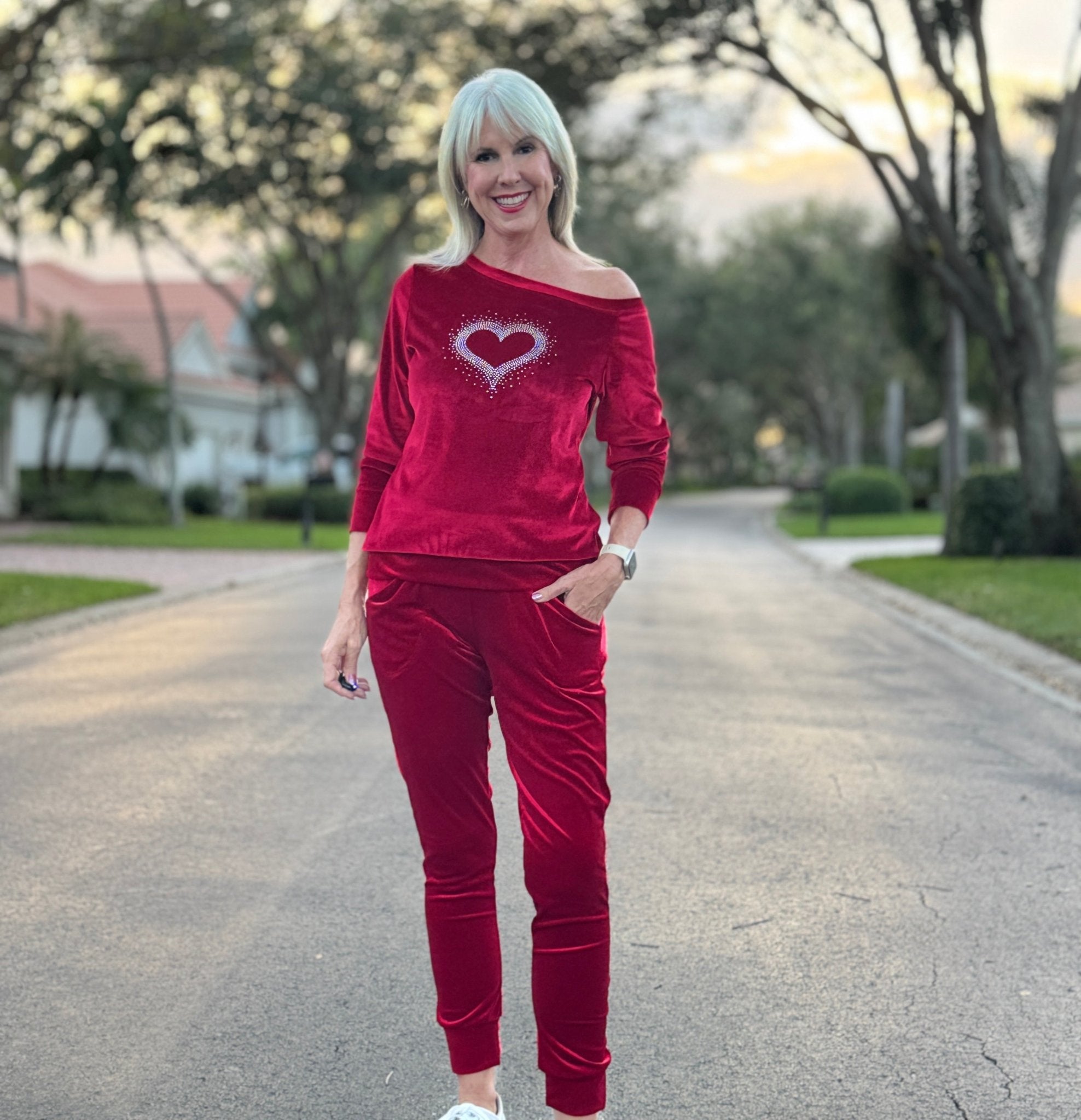 Red, Stretch Velvet Knit Fabric - Boho Fabrics - Stretch Velvet Knit Fabric