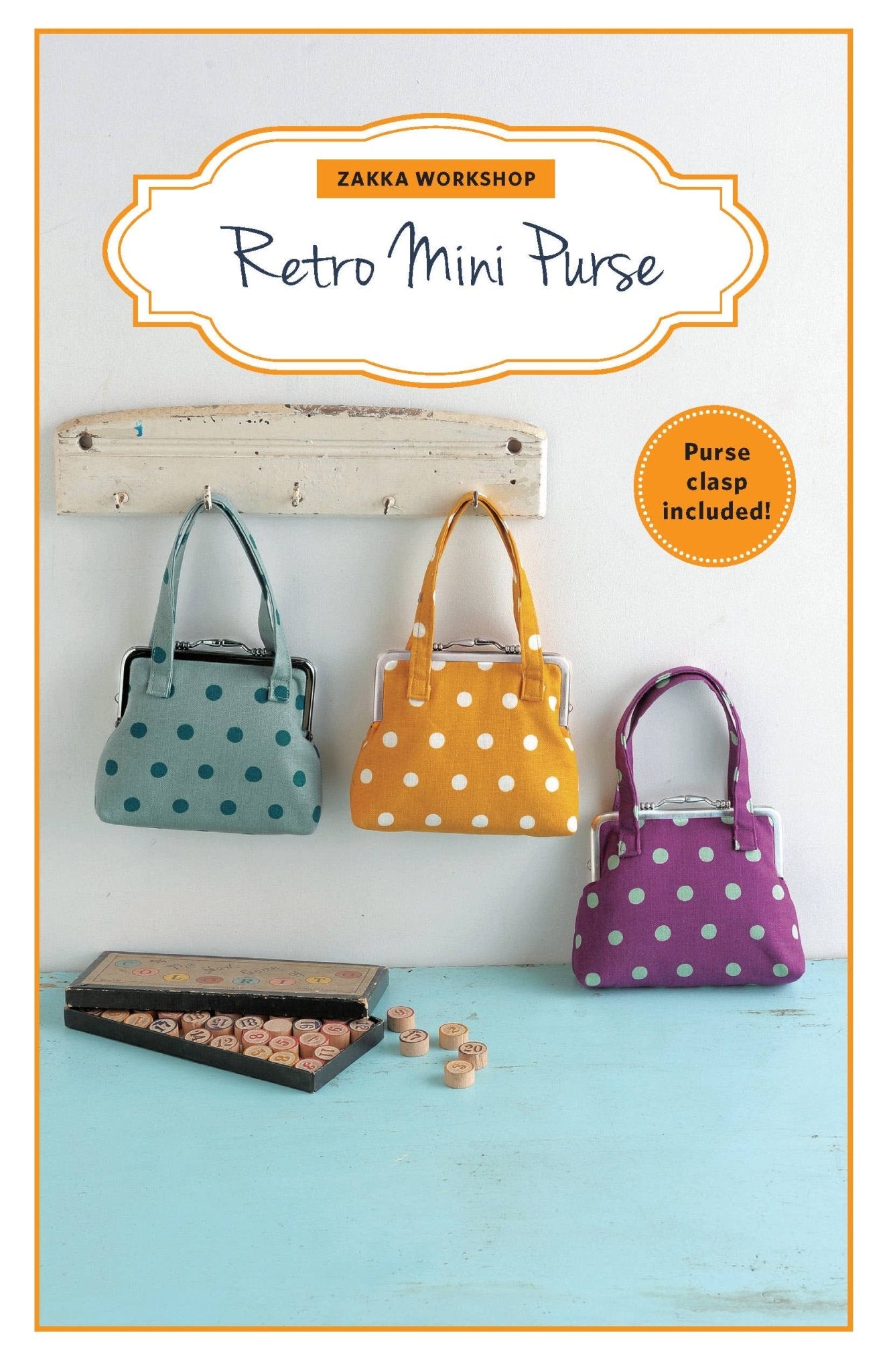 Retro Mini Purse (ZW2293) - Boho Fabrics -