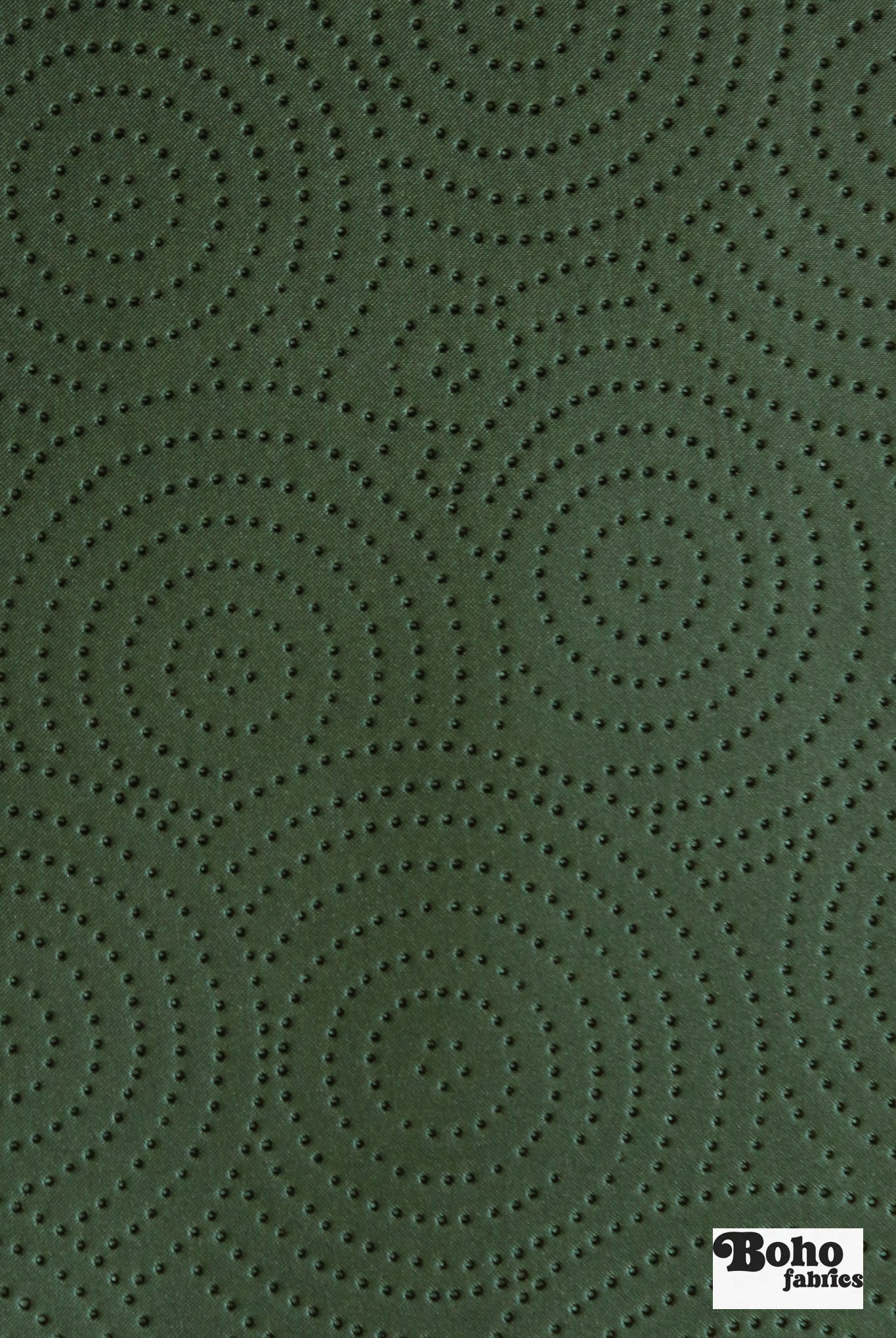 Retro Mist Emerald - Emerald Swirls Vinyl Upholstery Fabric - Boho Fabrics - Home Dec. & Upholstery Fabric