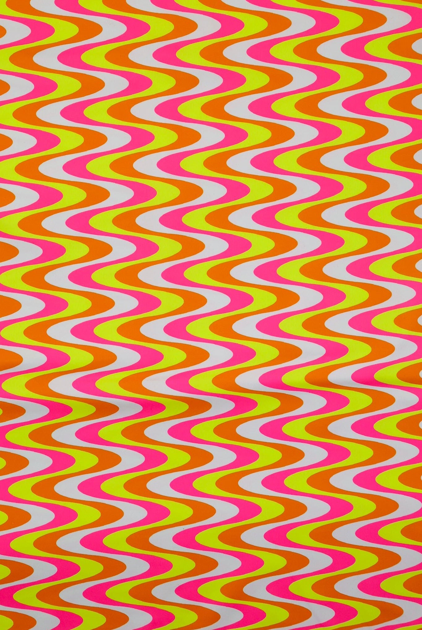 Retro Neon, Printed Athletic Knit Fabric - Boho Fabrics - Athletic Knit Fabric