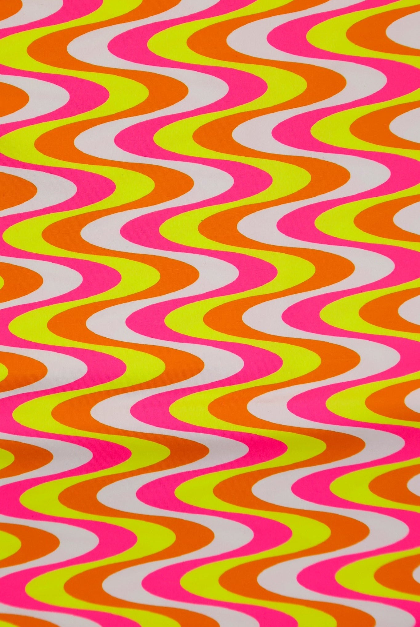 Retro Neon, Printed Athletic Knit Fabric - Boho Fabrics - Athletic Knit Fabric