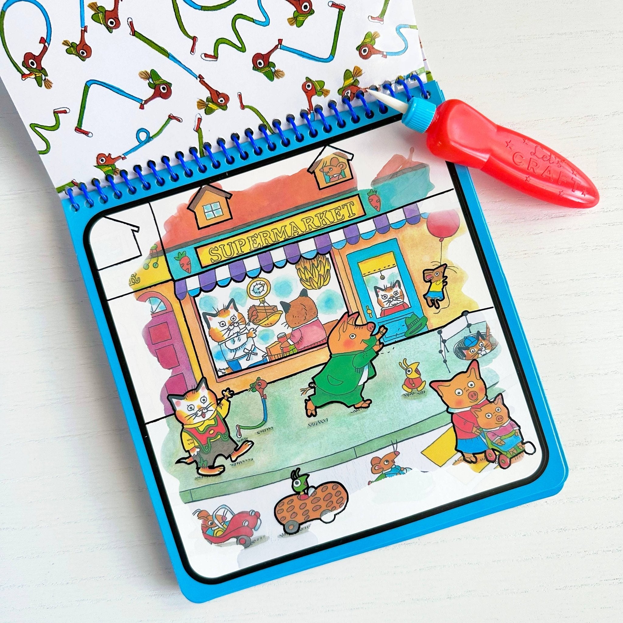 Richard Scarry's Busy World® Magic Reveal Pad PDQ - Boho Fabrics -