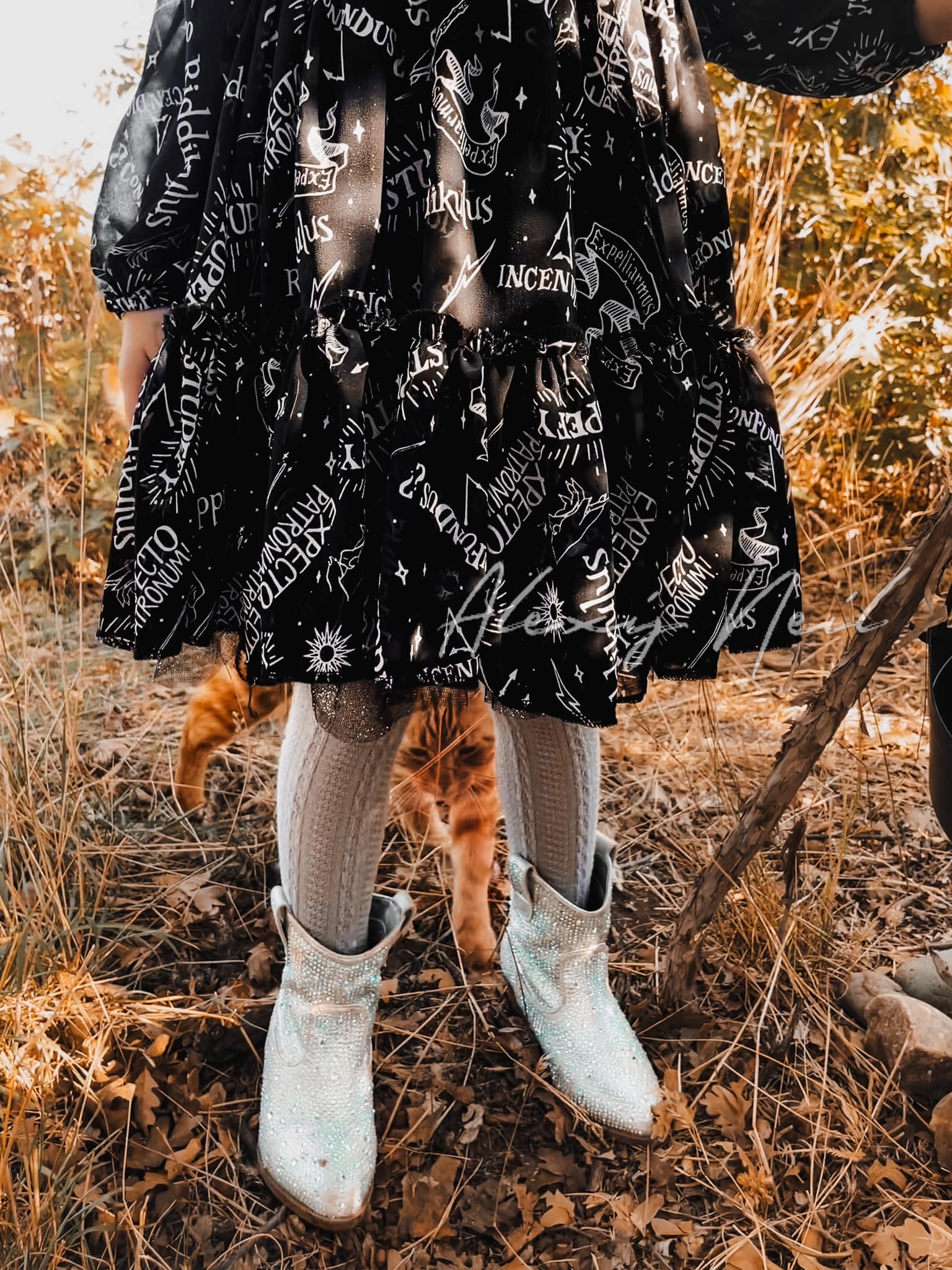 Riddikulus Poly Chiffon Woven Print Fabric - Boho Fabrics