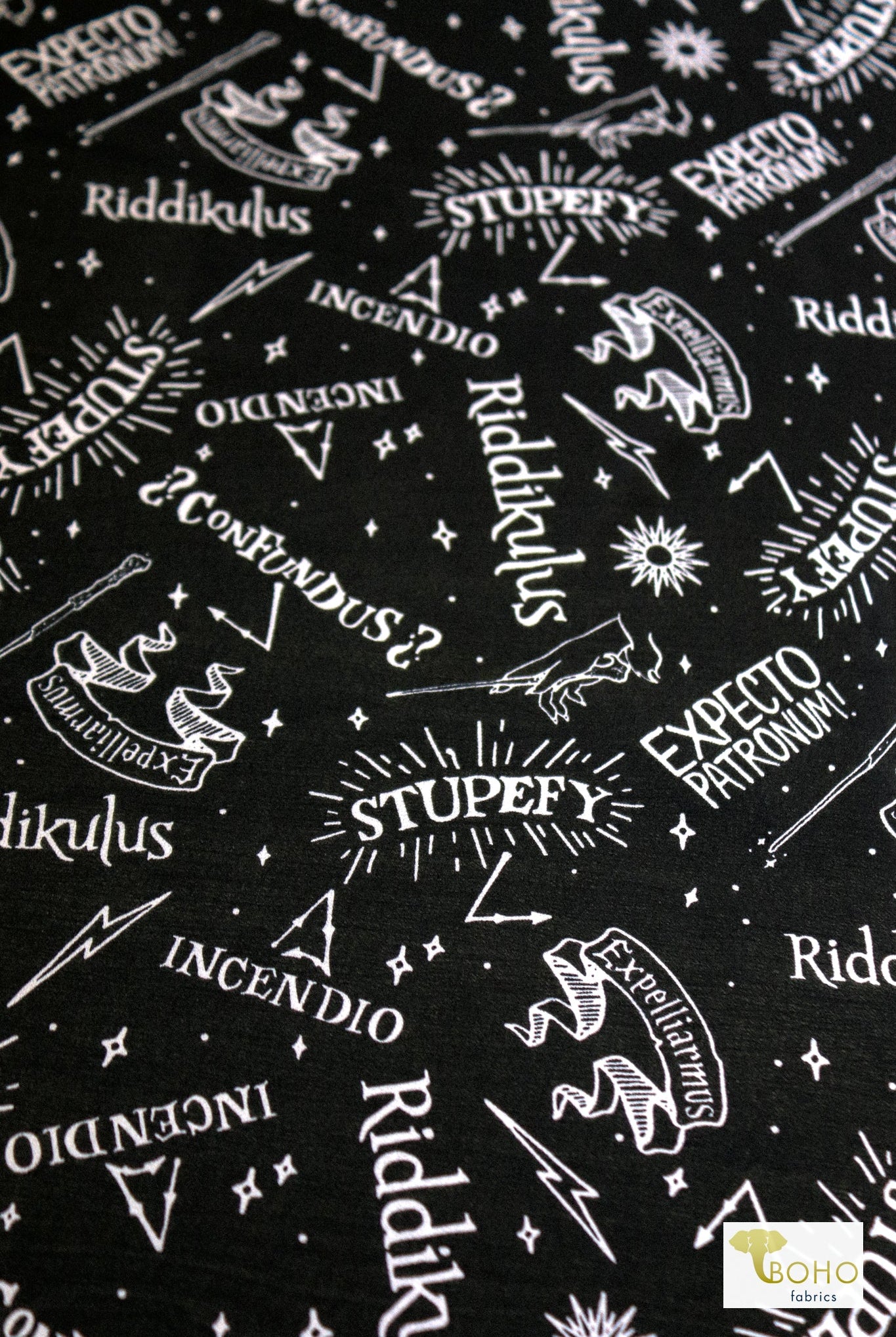 Riddikulus Poly Chiffon Woven Print Fabric - Boho Fabrics