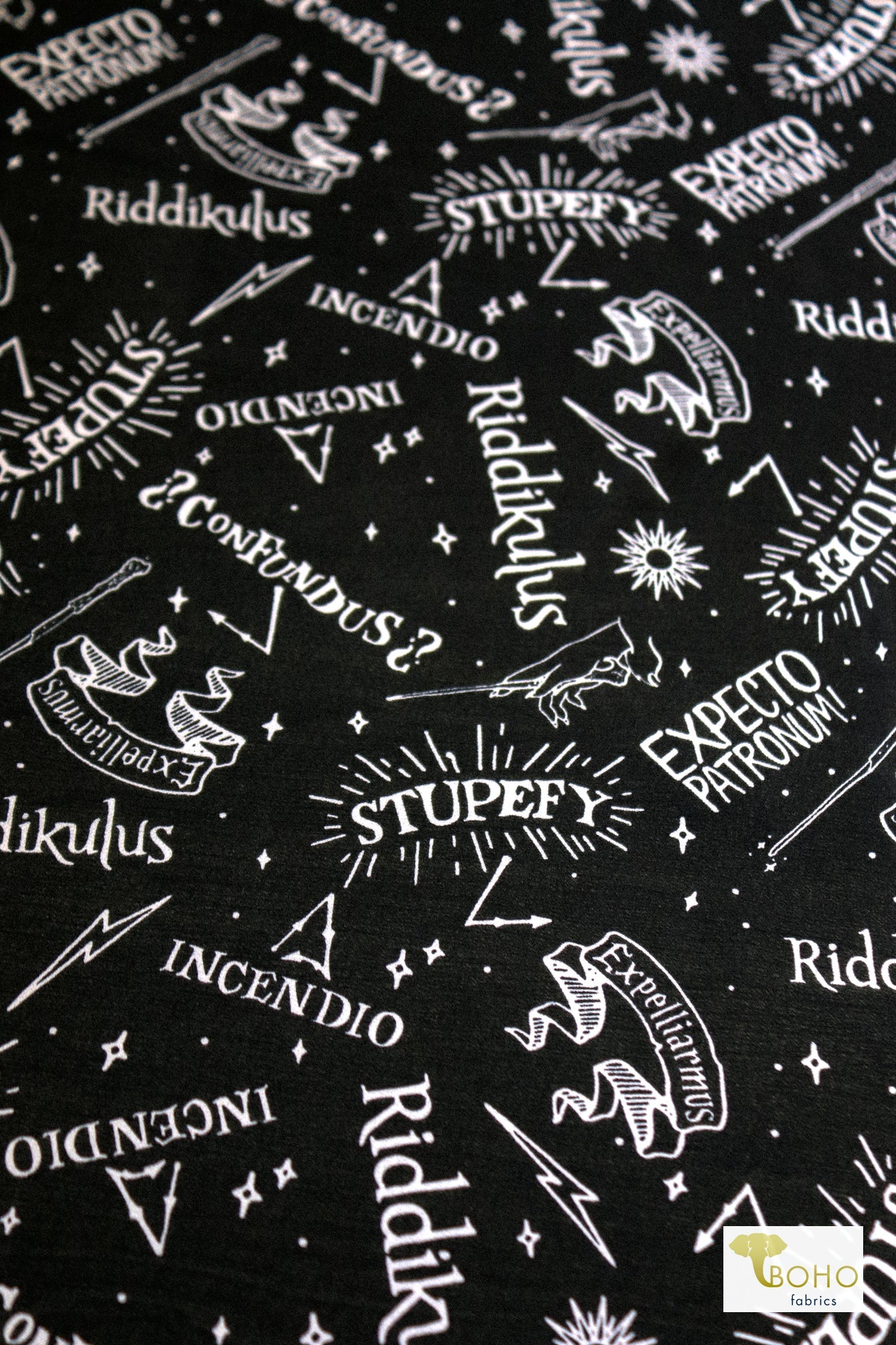 Riddikulus Poly Chiffon Woven Print Fabric - Boho Fabrics